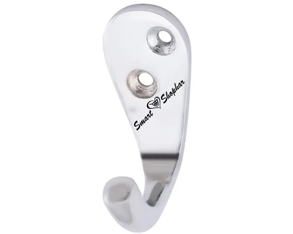 Wall_hook_Single_Jack(J)_Aluminium_Alloys_Silver_Pack_of_1