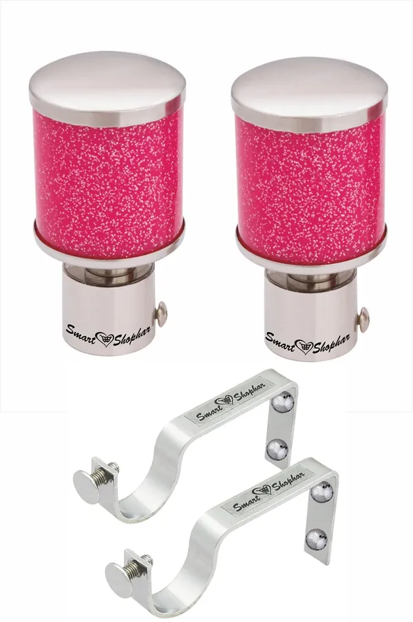 Curtain_bracket_Glitter_Star_Stainless_Steel_and_Aluminium_Alloys_Pink_Silver