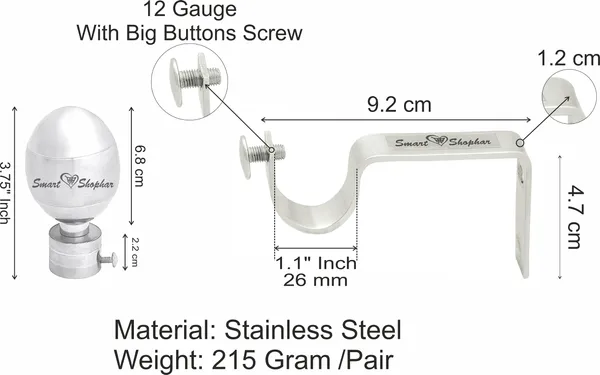 Curtain_Bracket_Lumia_Stainless_steel_Silver