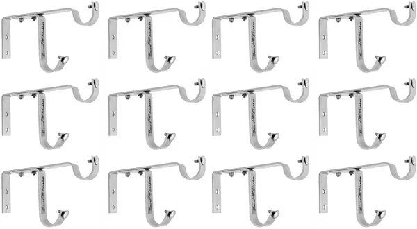 Double_Curtain_Support_Riva_Stainless_steel_Silver_Pack_of_12