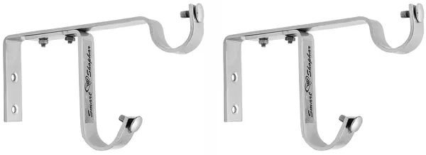 (Pack_of_2)_Double_Curtain_Support_Riva_Stainless_steel_Silver
