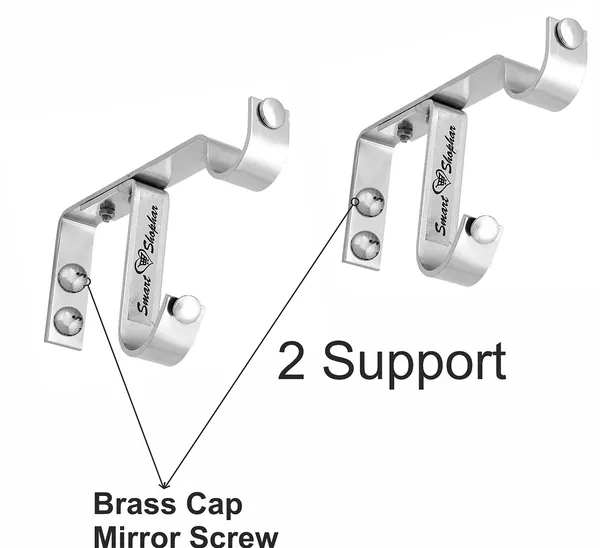 (Pack_of_2)_Double_Curtain_Support_Riva_Stainless_steel_Silver