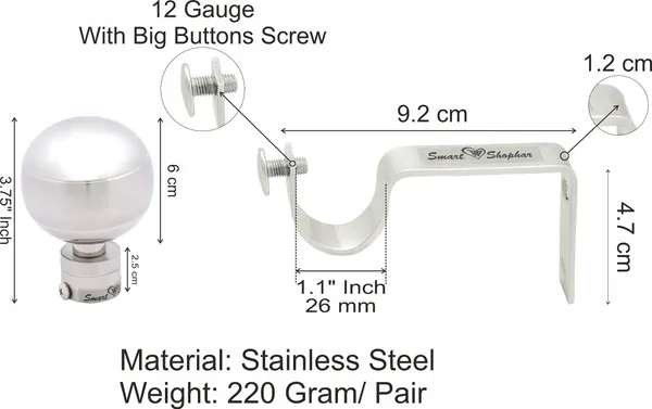 Curtain_Bracket_Rex_90_Stainless_steel_Silver