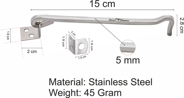 Gate_Hook_Square_Stainless_Steel_Silver_Pack_of_1