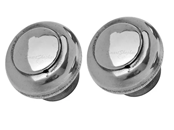 (Pack_of_2)_Door_Knob_Buick_Stainless_Steel_Silver
