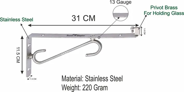 Glass_Shelf_Bracket_Sl_Type_Stainless_Steel_Silver