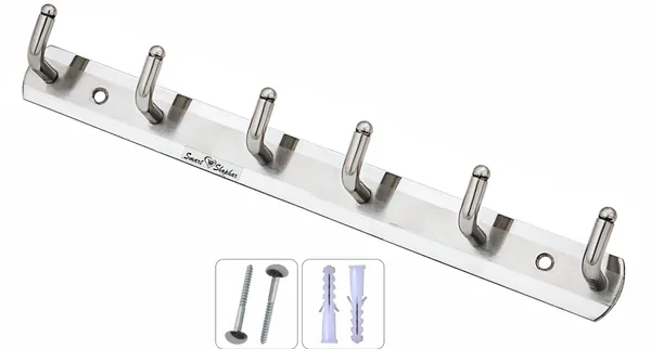 Wall_hook_L_Type_Stainless_steel_Silver