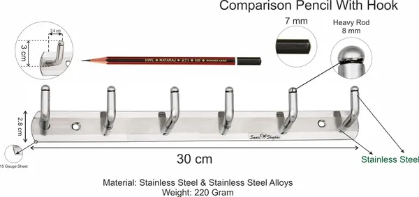 Wall_hook_L_Type_Stainless_steel_Silver