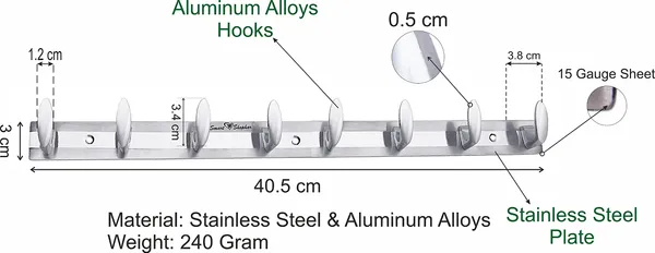Wall_hook_Trums_Stainless_steel_and_Aluminium_Alloys_Silver_Pack_of_1