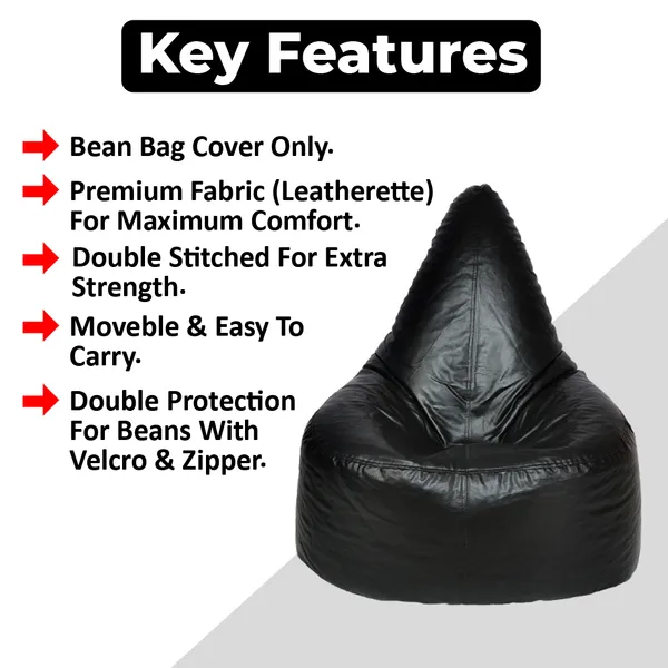 Black_Chair_Bean_Bag_Cover_Without_Beans