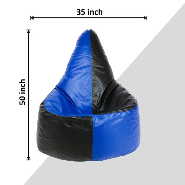 Black_And_Blue_Chair_Bean_Bag_Cover_Without_Beans