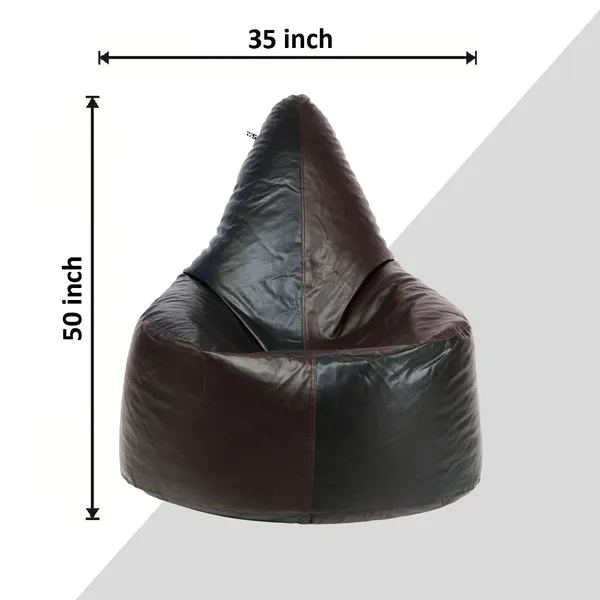 Black_And_Brown_Chair_Bean_Bag_Cover_Without_Beans