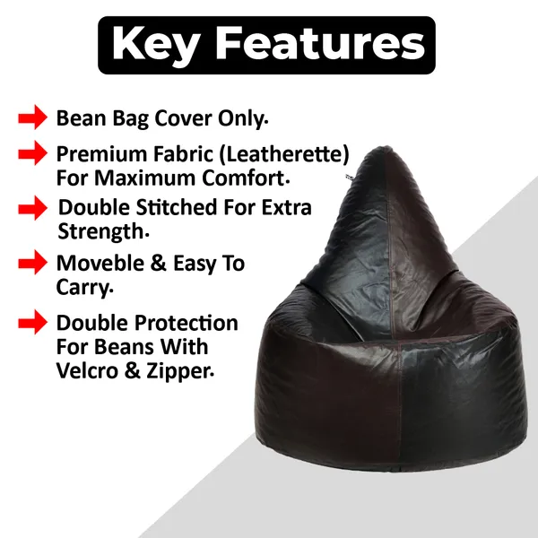 Black_And_Brown_Chair_Bean_Bag_Cover_Without_Beans