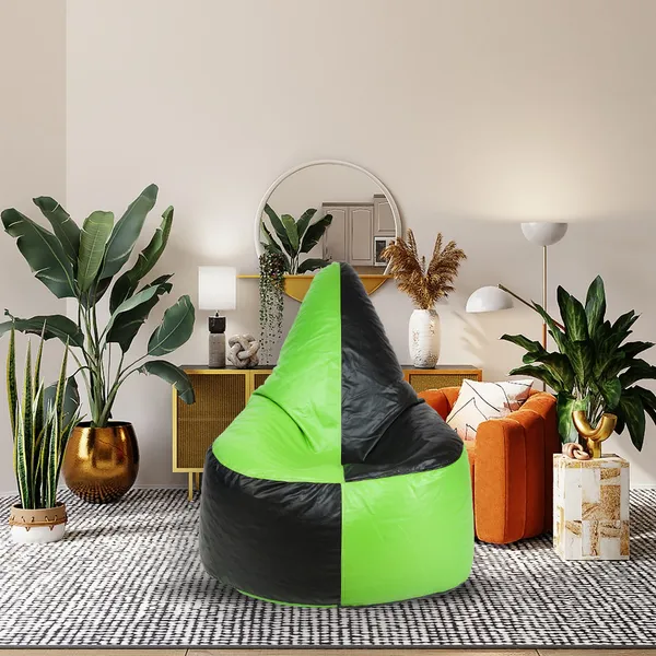 Black_And_Green_Chair_Bean_Bag_Cover_Without_Beans
