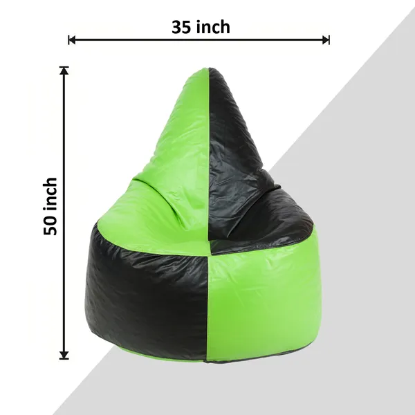 Black_And_Green_Chair_Bean_Bag_Cover_Without_Beans
