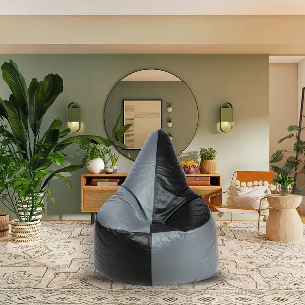 Black_And_Grey_Chair_Bean_Bag_Cover_Without_Beans