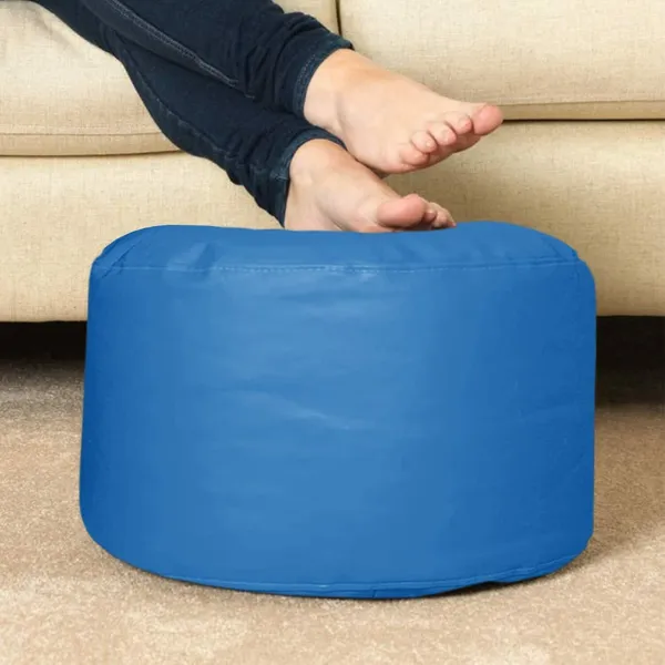 Blue_Tear_Drop_Bean_Bag_Cover_With_Footrest_And_Cushion_Without_Beans