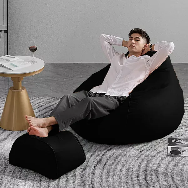 Black_Tear_Drop_Bean_Bag_Cover_Without_Beans