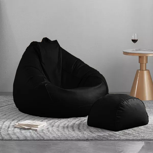 Black_Tear_Drop_Bean_Bag_Cover_Without_Beans