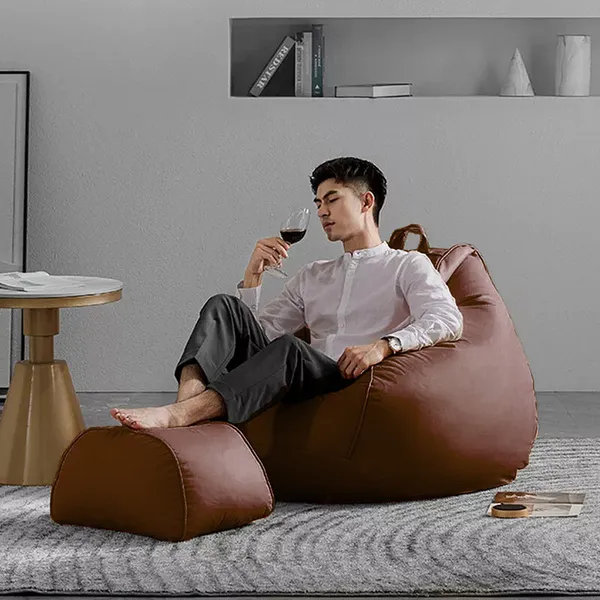 Brown_Tear_Drop_Bean_Bag_Cover_Without_Beans
