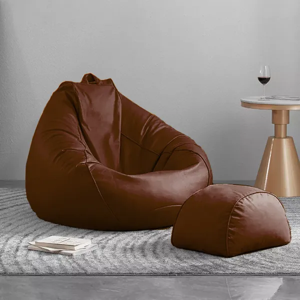 Brown_Tear_Drop_Bean_Bag_Cover_Without_Beans