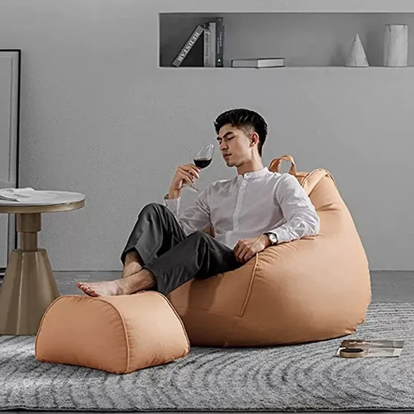 Cream_Tear_Drop_Bean_Bag_Cover_Without_Beans