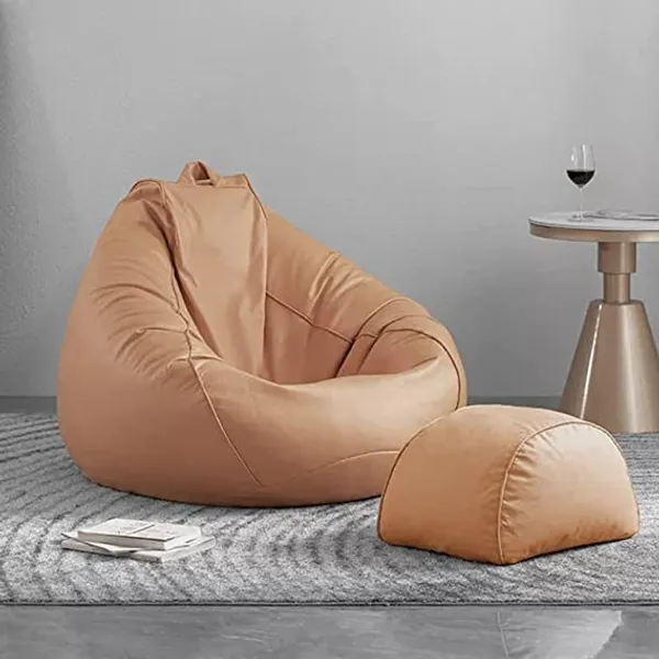 Cream_Tear_Drop_Bean_Bag_Cover_Without_Beans