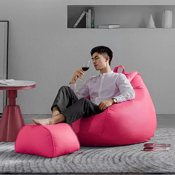 Pink_Tear_Drop_Bean_Bag_Cover_Without_Beans