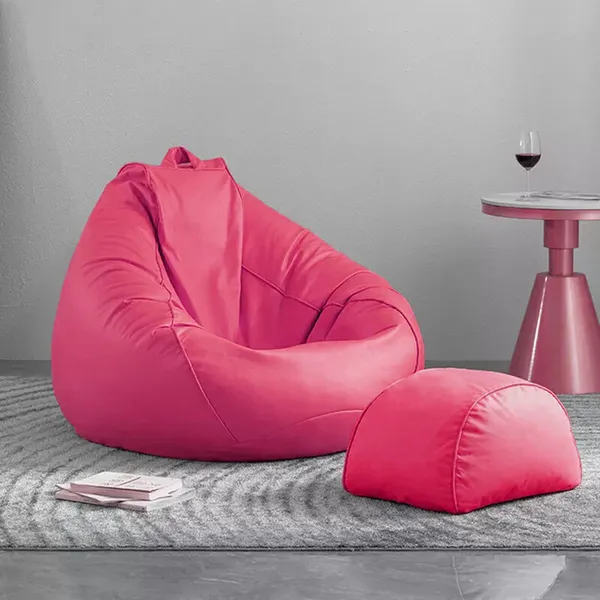 Pink_Tear_Drop_Bean_Bag_Cover_Without_Beans