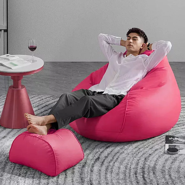 Pink_Tear_Drop_Bean_Bag_Cover_Without_Beans