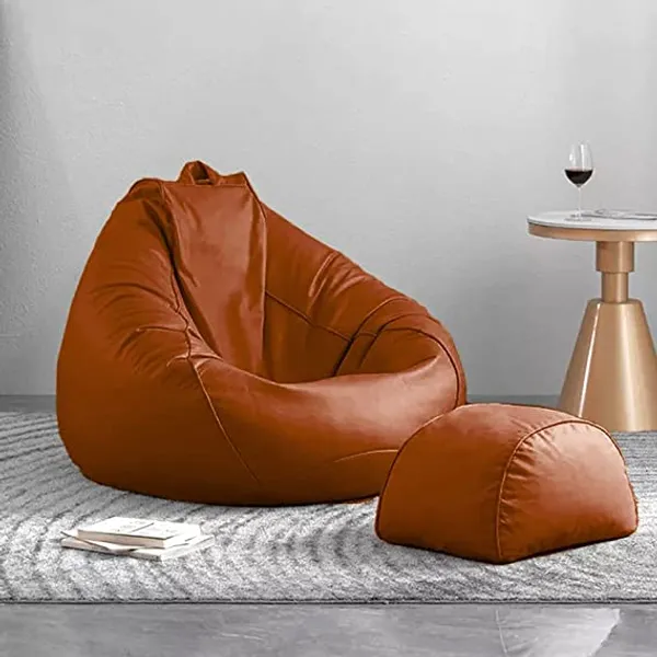 Tan_Tear_Drop_Bean_Bag_Cover_Without_Beans