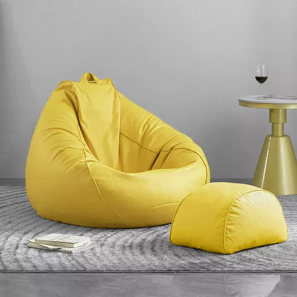 Yellow_Tear_Drop_Bean_Bag_Cover_Without_Beans