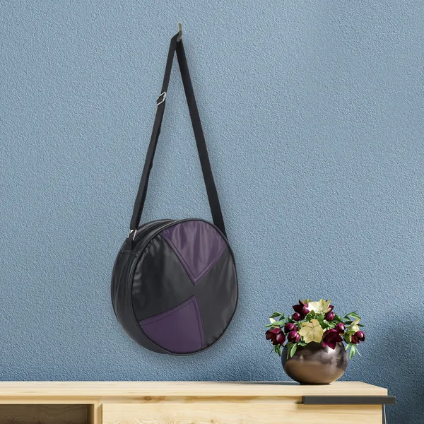 Black_And_Purple_Lunch_Bag_For_Office