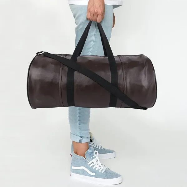 Brown_Synthetic_Leather_Gym_Bag_With_Shoulder_Strap