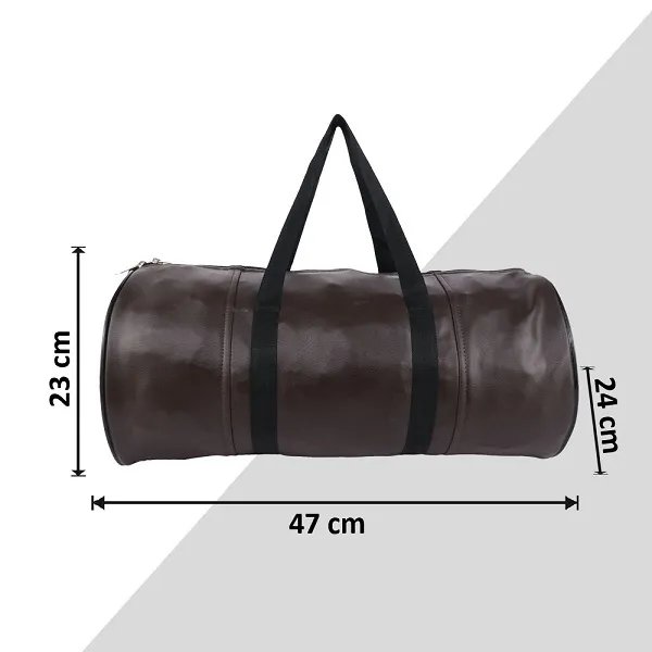 Brown_Synthetic_Leather_Gym_Bag_With_Shoulder_Strap