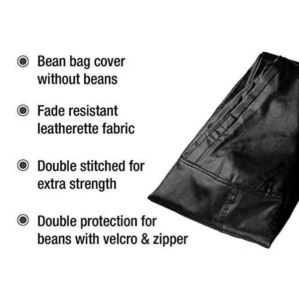 Black_Tear_Drop_Bean_Bag_Cover_Without_Beans