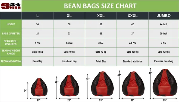 Black_And_Red_Tear_Drop_Bean_Bag_Cover_Without_Beans