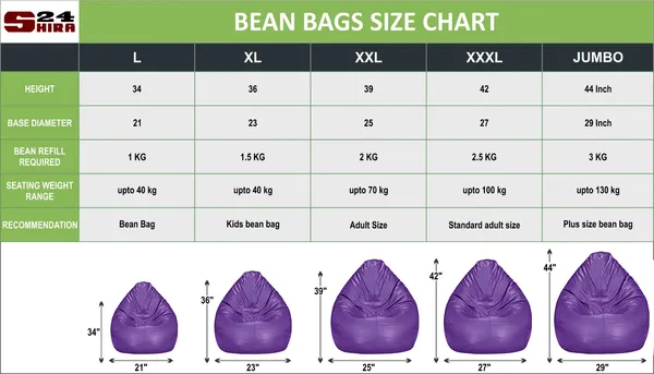 Purple_Tear_Drop_Bean_Bag_Cover_Without_Beans