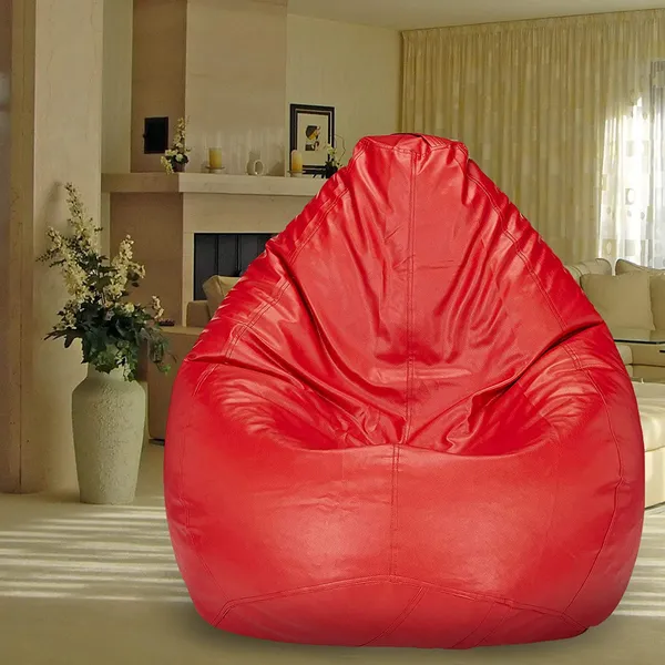 Red_Tear_Drop_Bean_Bag_Cover_Without_Beans