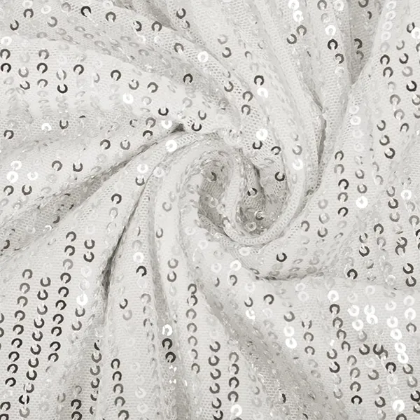 Silver_Cotton_Sequined_Round_Neck_Dress_For_Girls