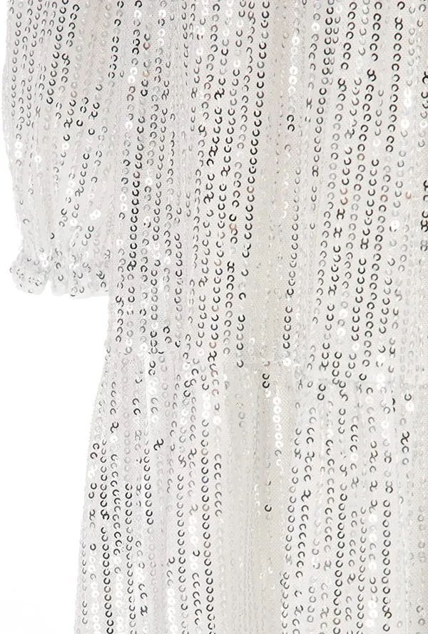 Silver_Cotton_Sequined_Round_Neck_Dress_For_Girls