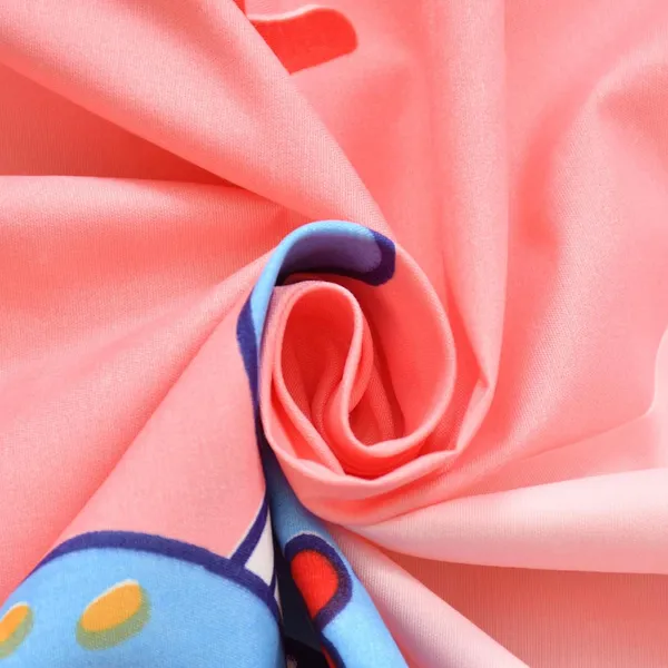 220TC_Peach_Candy_Single_Bed_100%_Cotton_Flat_Bedsheet_with_1_Pillow_Cover_(60x90_inches)