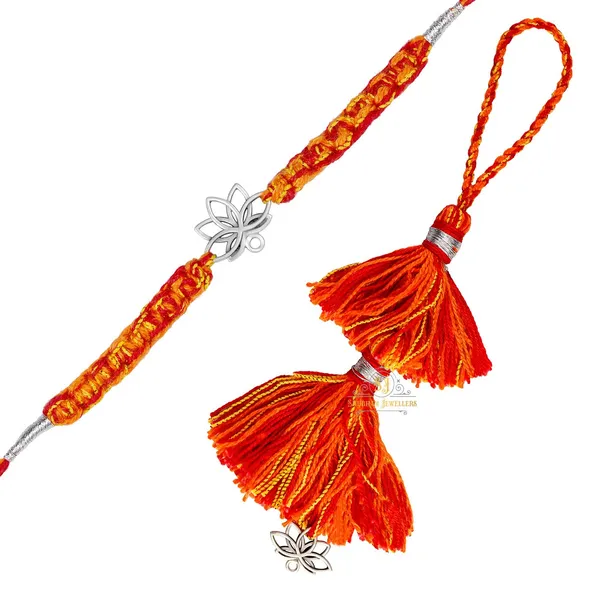 Silver_925_Sterling_Lotus__Handmade_Rakhi_Set_For_Brother_Rakhis_Raksha_Bandhan_Gift_(Lumba_Rakhi_For_Bhabhi)