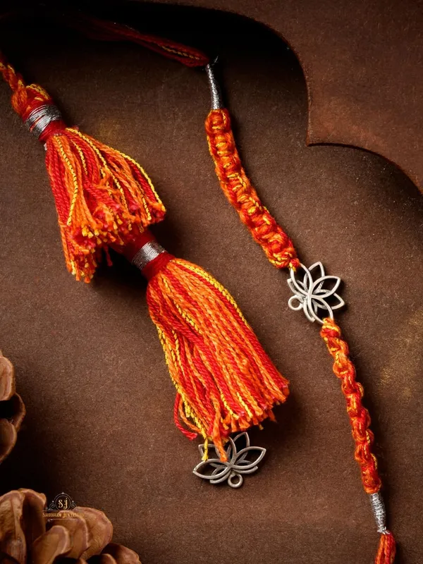 Silver_925_Sterling_Lotus__Handmade_Rakhi_Set_For_Brother_Rakhis_Raksha_Bandhan_Gift_(Lumba_Rakhi_For_Bhabhi)