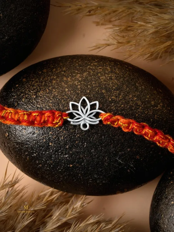 Silver_925_Sterling_Lotus__Handmade_Rakhi_Set_For_Brother_Rakhis_Raksha_Bandhan_Gift_(Lumba_Rakhi_For_Bhabhi)