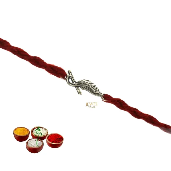 Silver_Pure_925_Sterling_Rakhi_For_Brother_Raksha_Bandhan_With_Pure_Cotton_Thread_For_Men,_Boys,_Rakhis_Flute