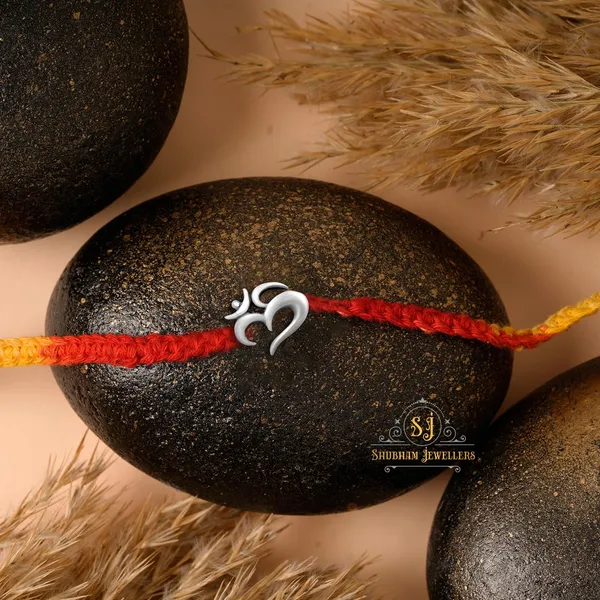 Silver_Pure_925_Sterling_Rakhi_For_Brother_Raksha_Bandhan_With_Pure_Cotton_Thread_For_Men,_Boys,_Rakhis_By_Omsmc