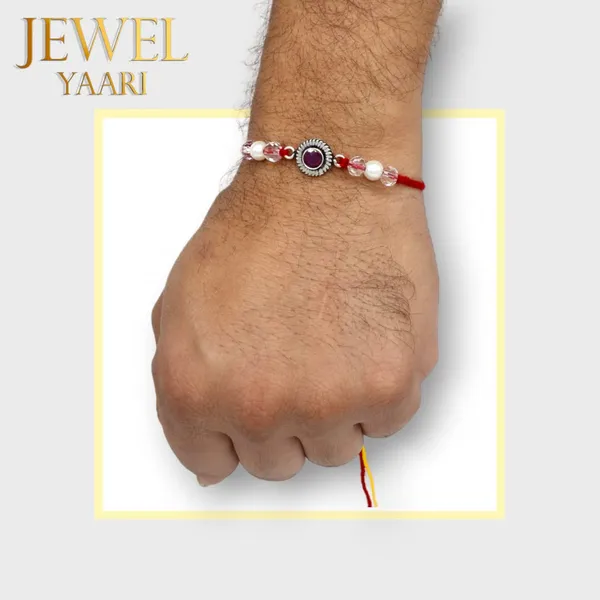Silver_Pure_925_Sterling_Rakhi_For_Brother_Raksha_Bandhan_With_Pure_Cotton_Thread_For_Men,_Boys,_Rakhis