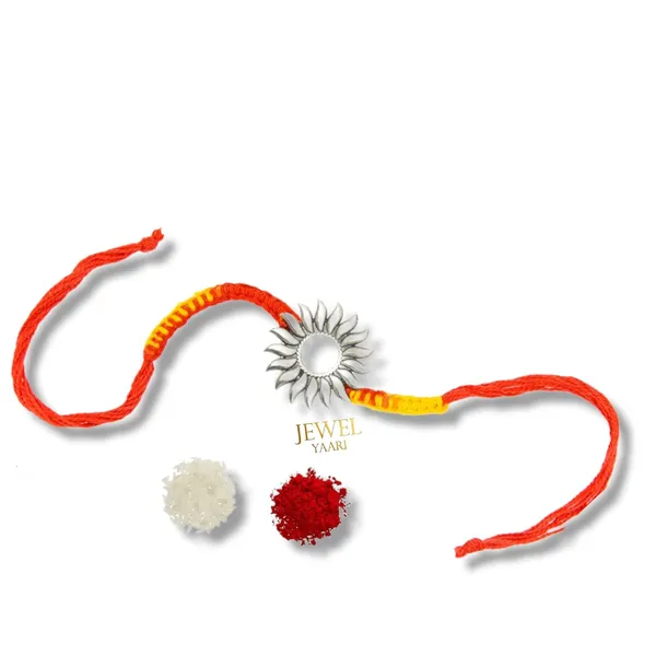 Silver_Pure_925_Sterling_Rakhi_For_Brother_Raksha_Bandhan_With_Pure_Cotton_Thread_For_Men,_Boys,_Rakhis_Sun