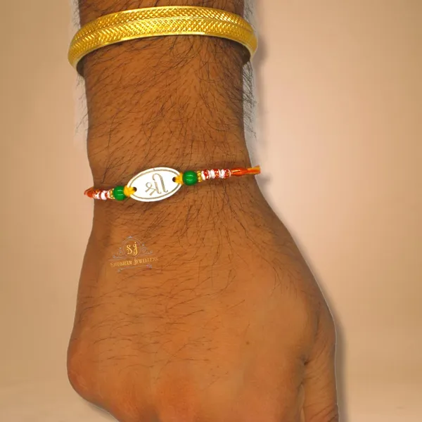 Silver_Pure_925_Sterling_Rakhi_For_Brother_Raksha_Bandhan_With_Pure_Cotton_Thread_For_Men,_Boys,_Rakhis_Shri